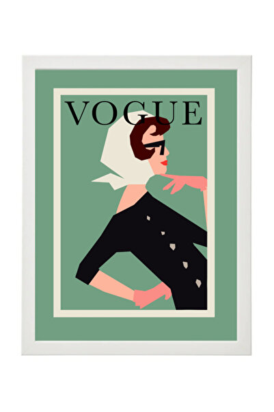 Boomah Accessories Vogue Fashion Girl Poster with Frame 30x40cm