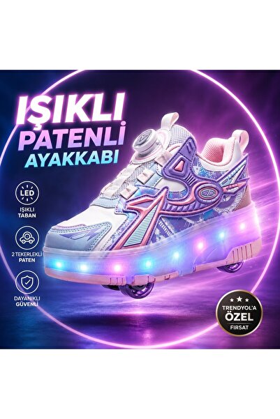 mohawk PATENLİ IŞIKLI SPOR AYAKKABISI & TEKERLEKLİ SNEAKERS