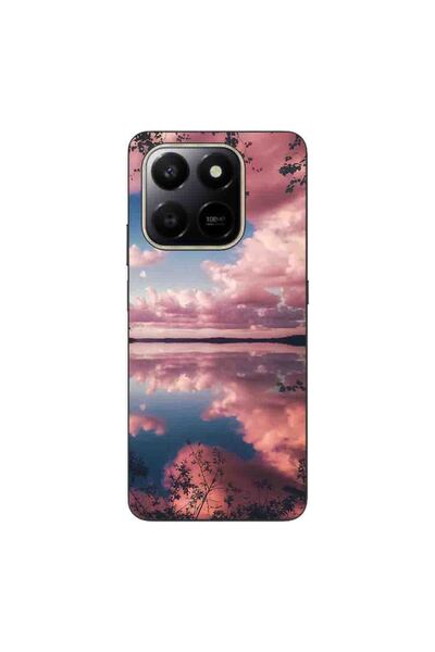 OEM Case compatible with Honor 400 Smart Silicon Gel Tpu Model Pink Clouds