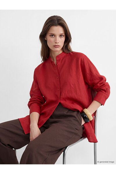 LC Waikiki I Hakim Roba Collar Loose Fit Women's Shirt Tunic from Freezen Store