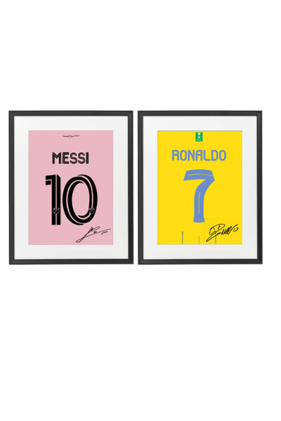 Boomah Accessories Set of 2, Ronaldo & Messi - Al Nassr & Inter Miami Autogra...