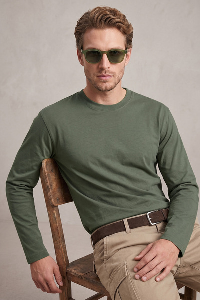 Fulla Moda Basic Crew Neck Sweatshirt