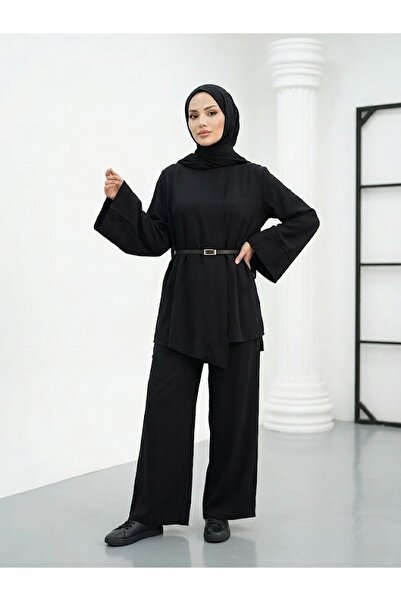 Foremia Ön Aller Detailed Trouser Suit - Black