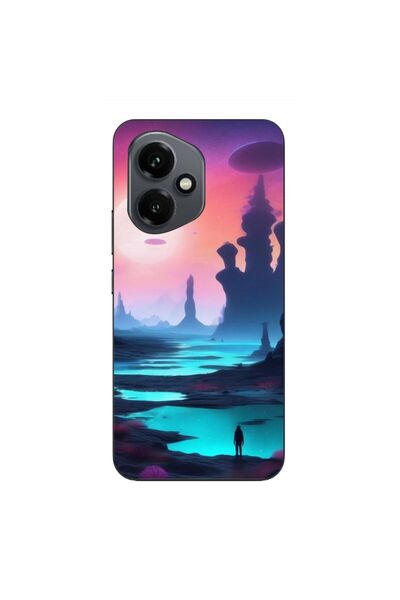 OEM Husa compatibila cu Honor 400 Silicon Gel Tpu Model Mystic Planet