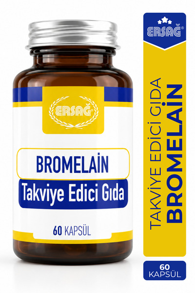 Ersağ Bromelain Takviye Edici Gıda 60 Kapsül