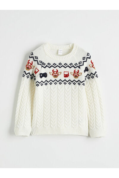 LC Waikiki New Year's Themed Boy's Knitwear Sweater from Uzg Store for Style ...