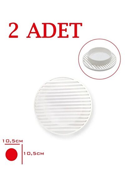 Tiesa Home 2 Adet Plastik 10.5cm Gider Kapağı Yer Süzgeci Izgarası Kapağı