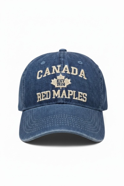 Aware Time Unisex Özle Washed Denim Cap Hat