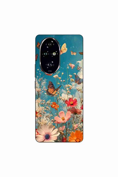OEM Husa compatibila cu Honor 200 Pro Silicon Gel Tpu Model Flori si Fluturi