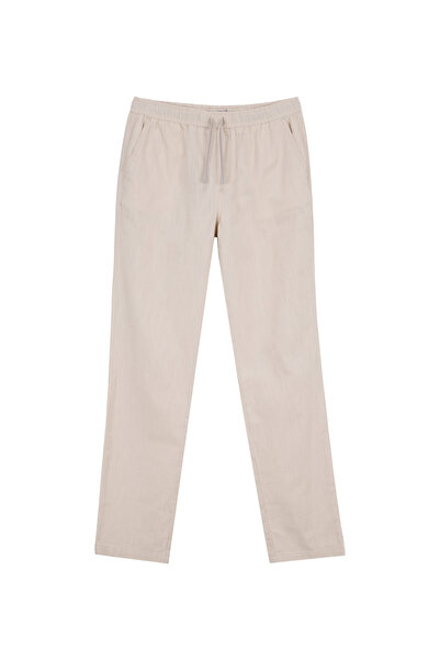 Lee Cooper Bej Erkek Regular Straight Chino Pantolon 262 LCM 221026 NEW EKRU