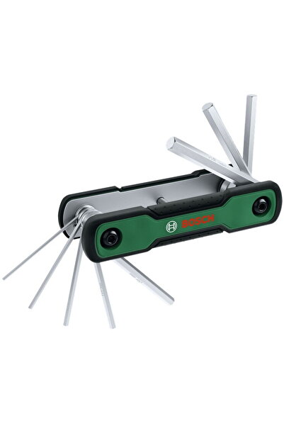 Bosch Set de chei hexagonale pliabile 8-în-1, 1600A039L7, Negru-Verde