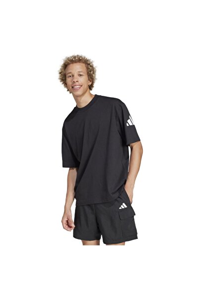 adidas Men's Short-Sleeve Essentials 3 Bar Logo T-Shirt S