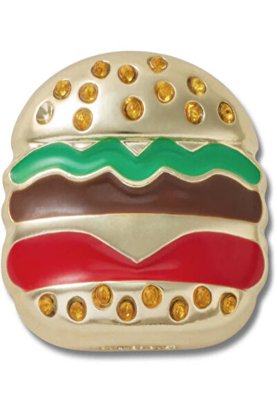 Jibbitz Gold Burger Unisex Metal 10015493-1