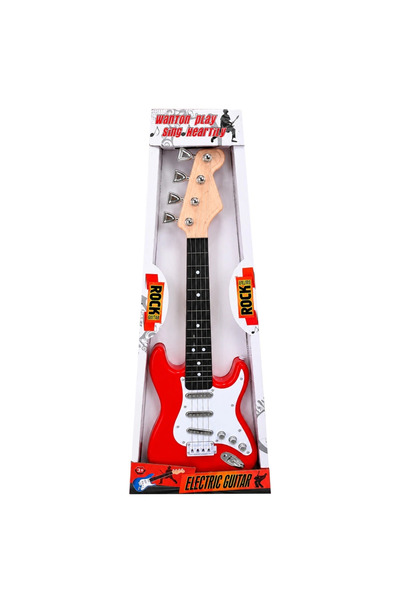 FELİTE Rock Gitar Askılı Sesli Dokunmatik MÜZİK SETİ OYUNCAK