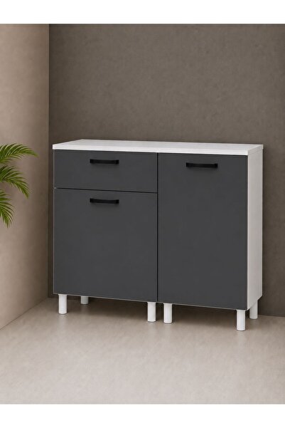 visasconcept TEK ÇEKMECELİ 100 CM ÇOK AMAÇLI DOLAP