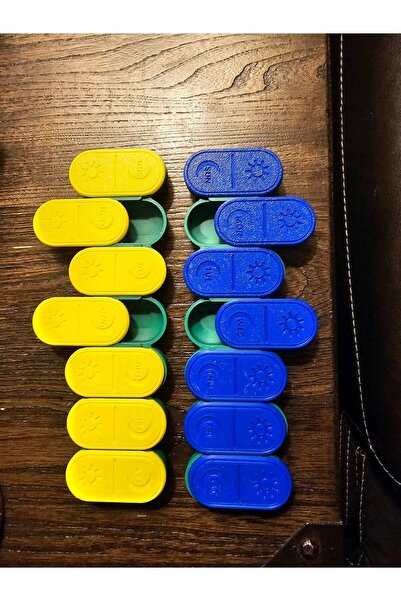 DU&ER 💊 Haftalık İlaç Kutusu – 7 Gün Sabah & Akşam Bölmeli Organizer