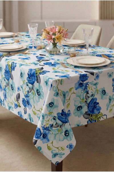 Soft Kare Duck Fabric Liquid-Proof Tablecloth– Stain Resistant ,Erasable,Deco...
