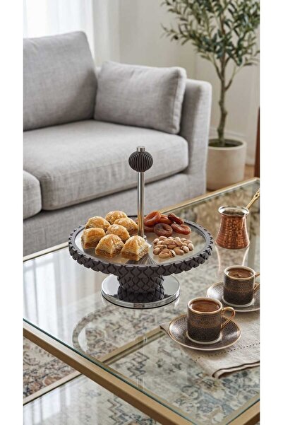 Generic Luxury Style Dessert Fruit Tray with Elevated Stand Modern Design Dec...