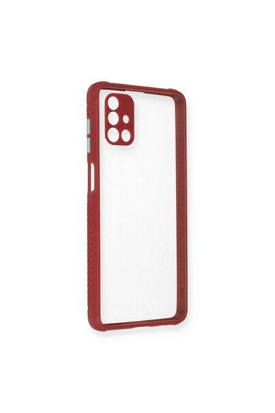OEM Samsung Galaxy M51 Case Miami Transparent Silicone - Fuchsia