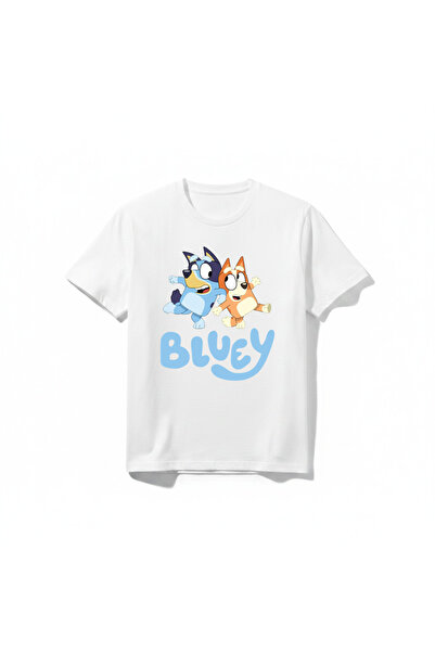 URBANTRENDSTORE Bluey Baskılı Unisex Kız Çocuk Erkek Çocuk Bisiklet Yuvarlak ...