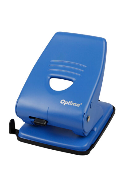 Optima Perforator metalic, 40 coli, Premium MP40 - albastru