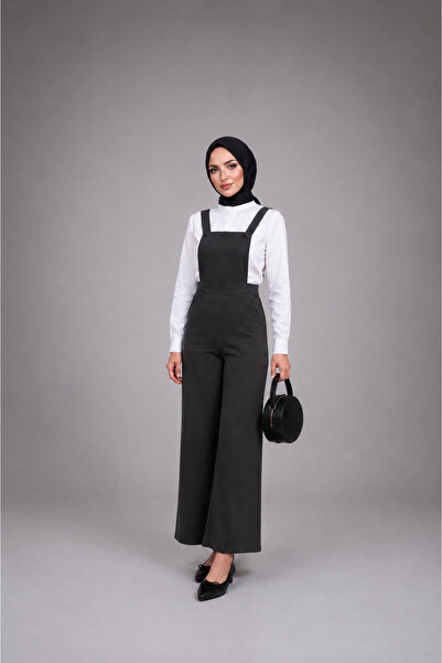FREYA MODA Gabardin Pantolonlu Salopet Tulum