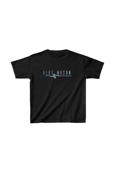 Mariposa Secret Unisex Kids Printed T-Shirt - Black