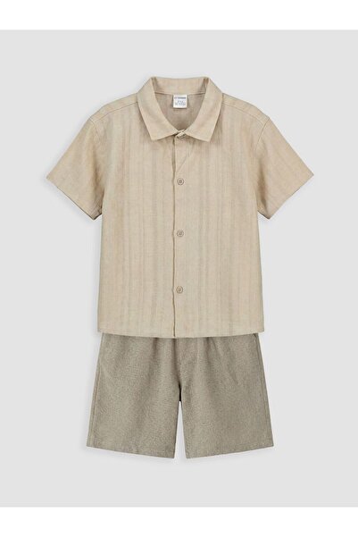 LC Waikiki Lcw Baby Boy Shirt and Shorts Set
