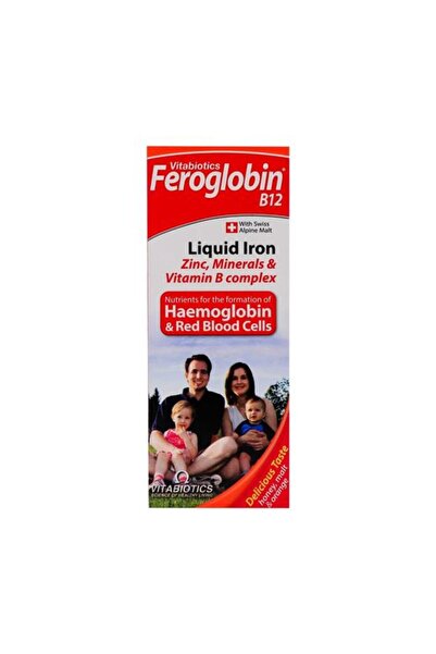 Feroglobin Liquid Iron Supplement Honey & Orange Flavor with Folic Acid, Vita...