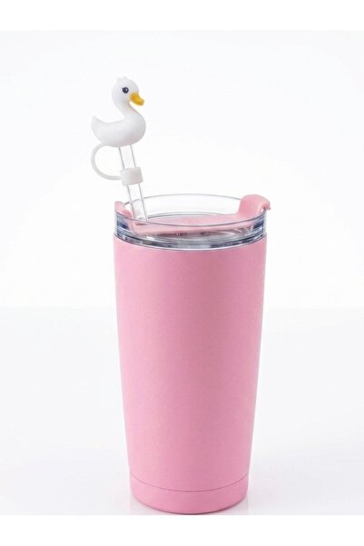 Yenigeldi Swan Model Silicone Straw Cover - Thermos and Tumbler Straw Protect...