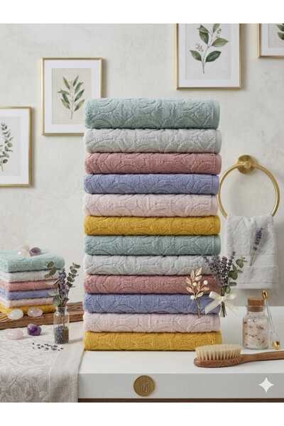 New Cotton Home Dora12-Pack 100% Natural Micro Cotton Cotton Hand, Face and H...