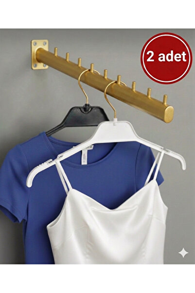 Home Duvara Monte Askılık Baston 2 Adet(GOLD)