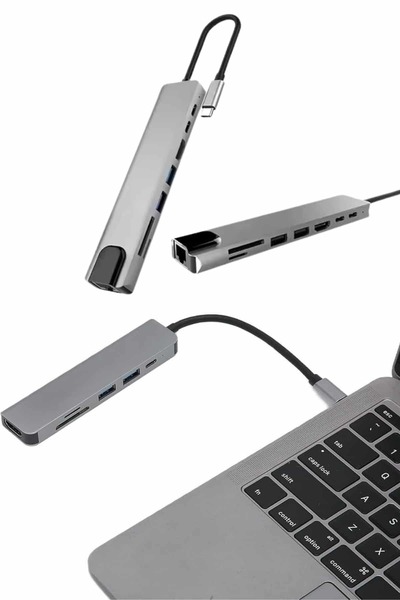 ZERO LAND محول NHRHLS 3 في 1 من النوع C إلى HDMI (193234) USB 3.0