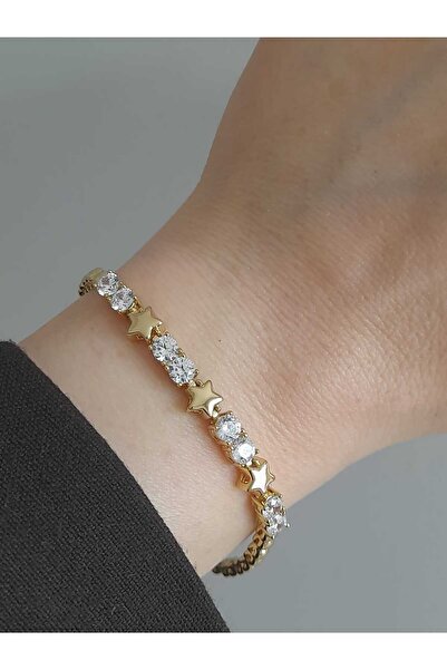 8atelier سوار ذهبي صغير على شكل نجمة من Xuping