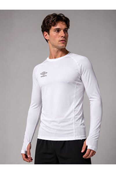 UMBRO Von Dry Park Erkek Beyaz Uzun Kollu İçlik Antrenman İçliği TC0260