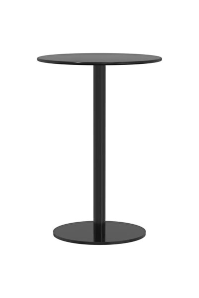vidaxl Round garden table, black, Ø50x72 cm, steel