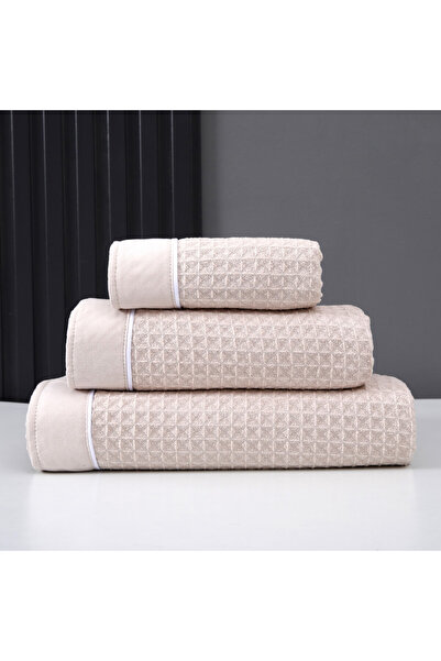 Donetella Pack of 3 Waffle Towel Set – 310 GSM Microfiber, Soft, Absorbent & ...