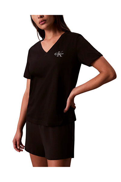 Calvin Klein Γυναικείο Σετ T-shirt 2 Τεμαχίων Μαύρα LV047C906G-001