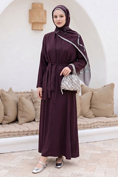 InStyle Jile Dress Belted Plum Suit