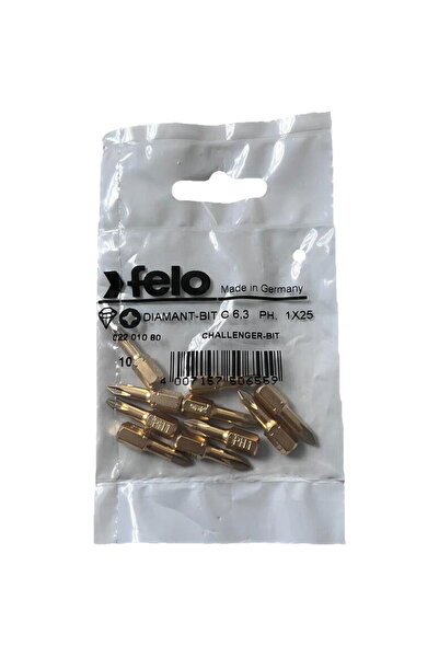 FELO Set de 10 biți diamantate profil Philips, C6.3, PH1, 25mm