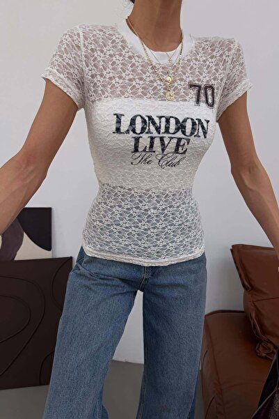 mylove London Live Datelli Tshirt Ecru