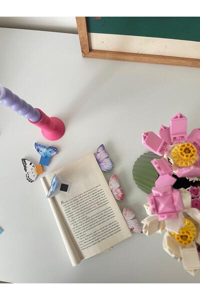 tinystoriestr Magnetic Bookmark - Butterfly Themed 6 Pieces - Magnetic Bookma...
