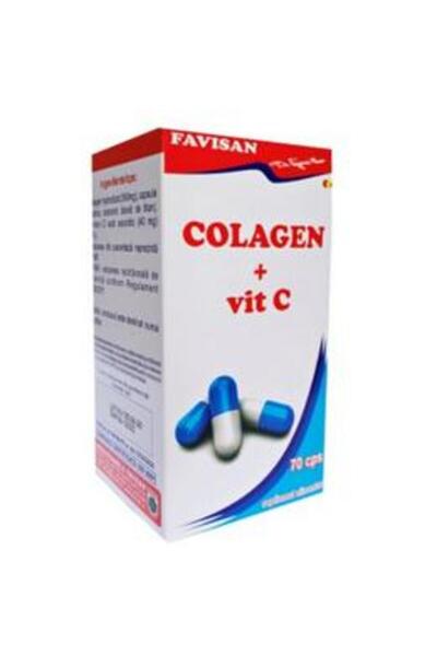 Favisan Colagen + Vitamina C Favisan, 70 capsule