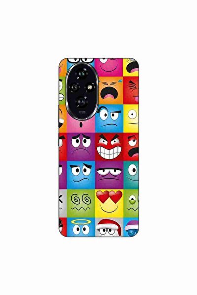 OEM Θήκη συμβατή με Honor 200 από σιλικόνη gel TPU με σχέδιο αστείων προσώπων