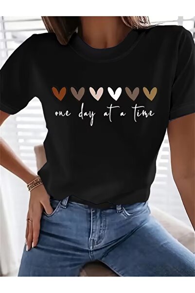 puolikuu Tricou unisex cu croială confortabilă, cu panglică și imprimeu dublu