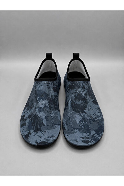 shoecide Gray Camouflage Pattern Men's Sea Shoes – Lightweight, Non-Slip, Qui...