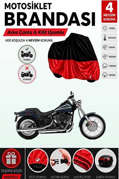 Cemku Double Black Top - Red Bottom Harley-Davidson Softail Night Train Fxstb...