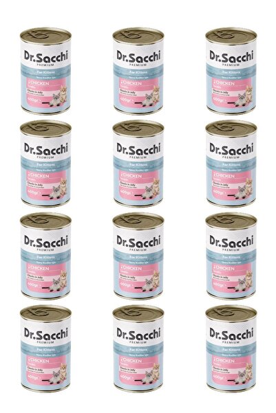 Dr. Sacchi Dr.Sacchi yavru kedi-tavuklu 400gr x 12 adet