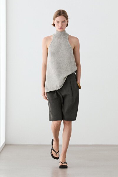Massimo Dutti Halter yaka triko bluz