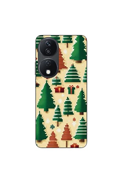 OEM Husa compatibila cu Honor X7b Silicon Gel Tpu Model Pixel Art Christmas T...